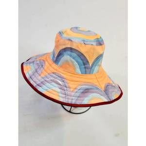 NEW ROMUALDA women's calendula large bucket hat in bordeaux